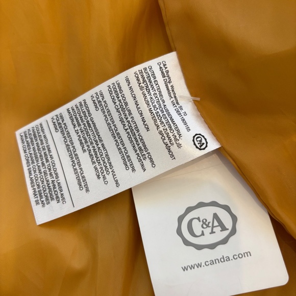 C&A puffer jacket yellow, Size XS - Picture 7 of 7
